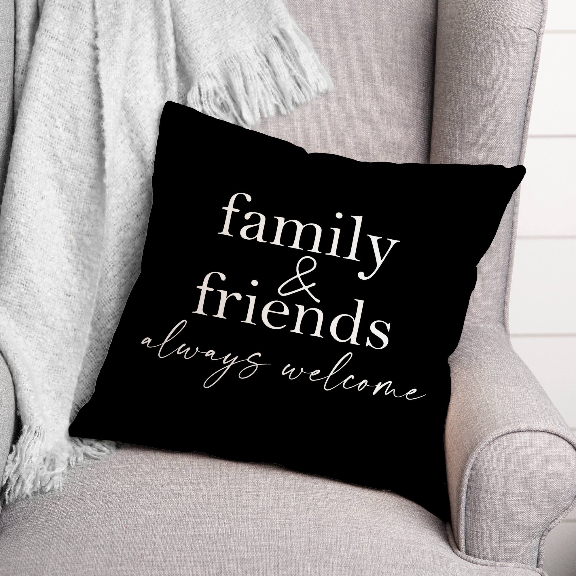 18" Family & Friends Indoor/Outdoor Pillow